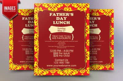 Father's Day Flyer Template