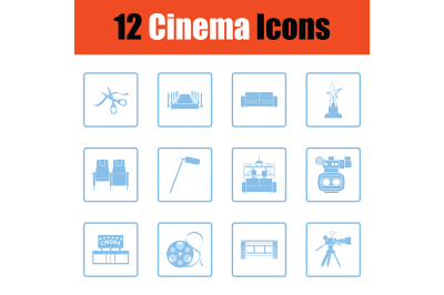 Set of cinema icons