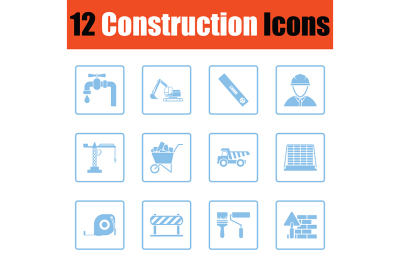 Construction icon set