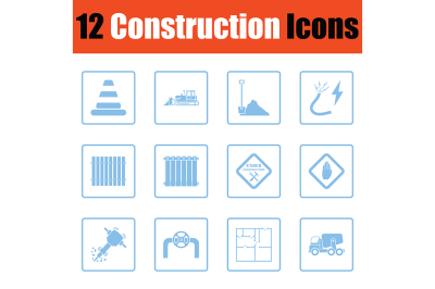 Construction icon set