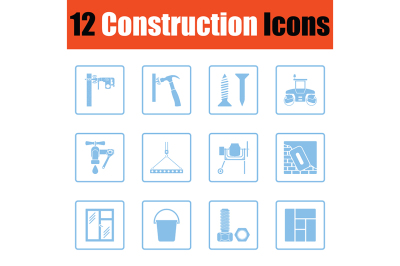 Construction icon set