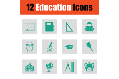 Construction icon set