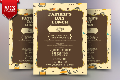 Father's Day Flyer Template