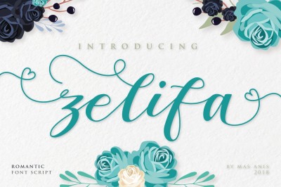 ZELIFA - Lovely Romantic Font