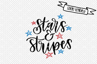 Stars & stripes svg cut file, America svg