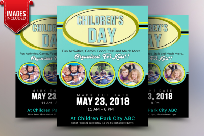 Children's Day Flyer Template