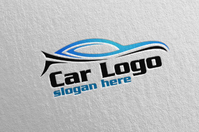 Auto Car Logo for Sport Cars, Rent, wash or Mechanic