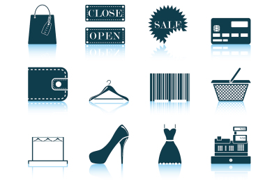 Set of shopping icon