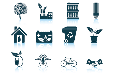 Set of ecological icon