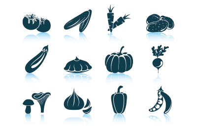 Set of vegetables icon