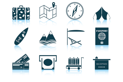 Set of travel icon