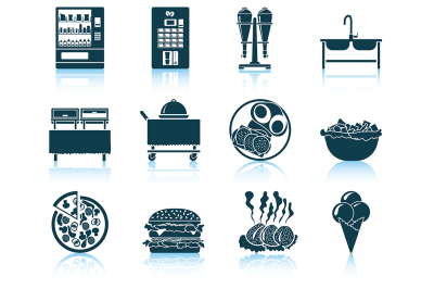 Set of restaurant icon