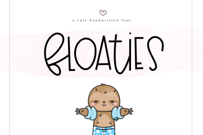 Floaties - A Cute Handwritten Font