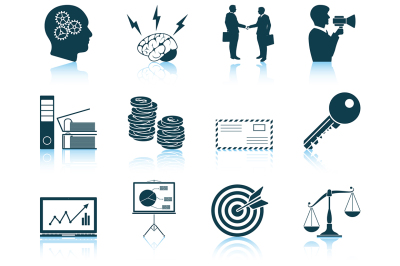 Set of business icons