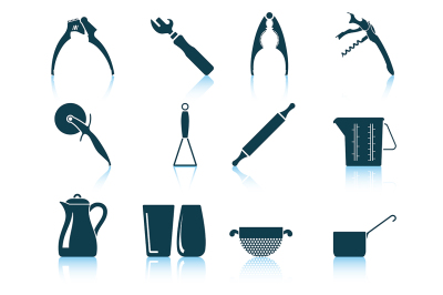 Set of utensil icons