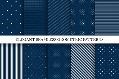 Geometric seamless elegant patterns