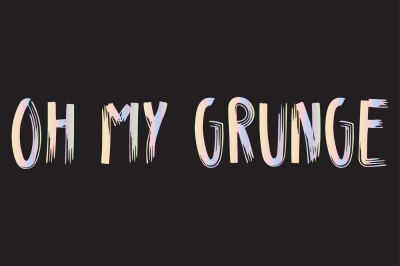 Oh My Grunge Typeface 2018 - dry brush font