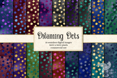 Dreaming Dots seamless patterns