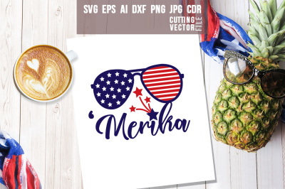 'Merica Quote - svg, eps, ai, cdr, dxf, png, jpg