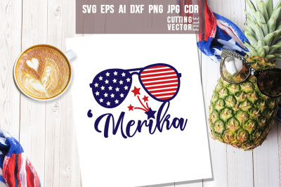 &#039;Merica Quote - svg&2C; eps&2C; ai&2C; cdr&2C; dxf&2C; png&2C; jpg