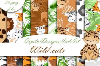 Wild cats pattern