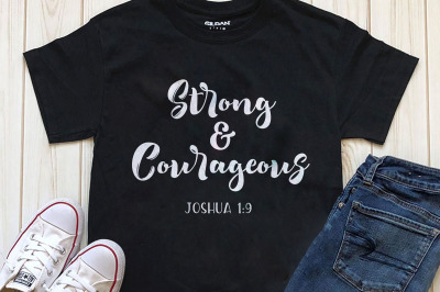 Strong &amp; Courageous Printable