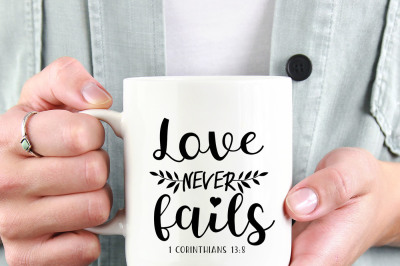 Love never fails Printable