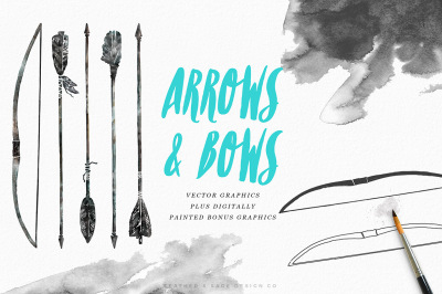 Hand Drawn Arrows &amp; Bows