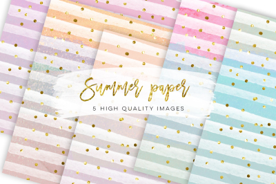 Summer confetti paper, summer Fantasy paper, pastel summer beach paper