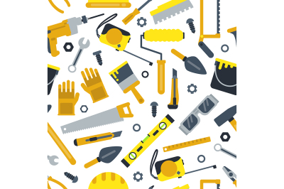 Illustrations for work shop. Different construction tools. Repair set.