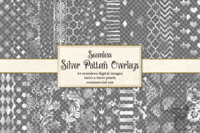 Silver Pattern Overlays