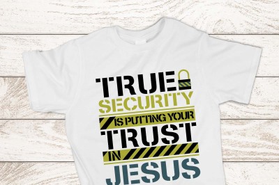 True security is putting trust in Jesus