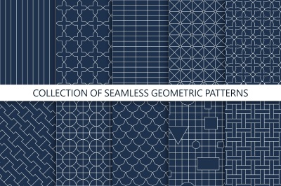 Simple seamless geometric patterns