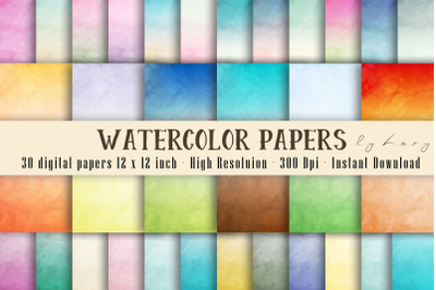 30 Ombre Watercolor Digital Papers