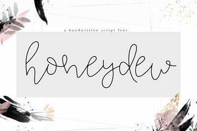Honeydew - Handwritten Script Font