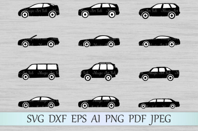 Cars, Transportation SVG, DXF, EPS, AI, PNG, PDF, JPEG