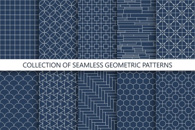 Minimal geometric seamless patterns