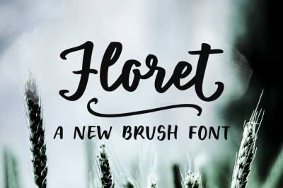 Floret | a brush font family