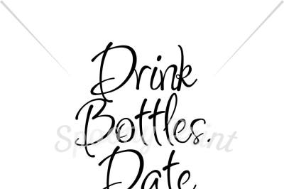 Drink bottles date models Printable