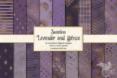 Lavender and Bronze Patterns