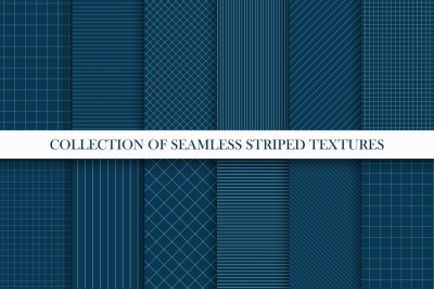 Striped geometric seamless patterns