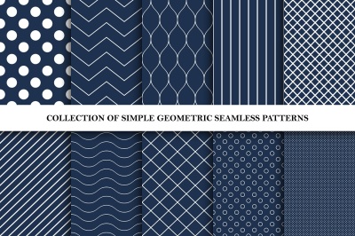 Simple geometric seamless patterns