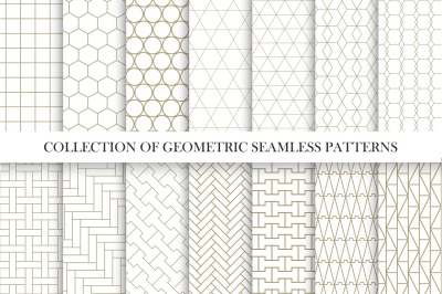 Vector geometric seamless patterns I