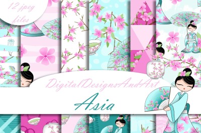 Asia girl patterns