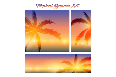 Tropical Banner set