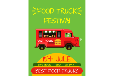 Banner or menu for food truck festival