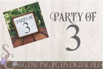 Party of 3 SVG