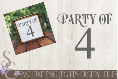 Party of 4 SVG