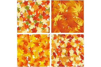 Autumn  Seamless Pattern Set