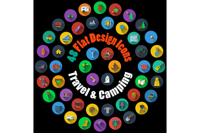 Travel and Camping Icons